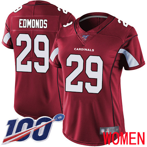 Arizona Cardinals Limited Red Women Chase Edmonds Home Jersey NFL Football 29 100th Season Vapor Untouchable